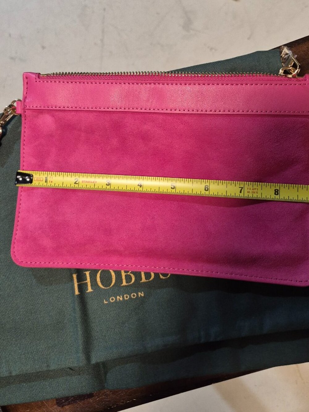 HOBBS OF LONDON - Clutch Purse.  Genuine suede and Leather.  NWOT
